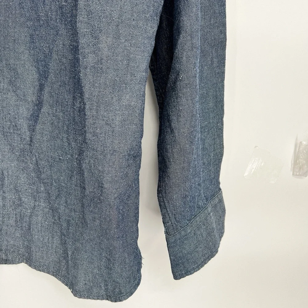 Levi's Made‎ & Crafted New Standard Shirt Dark Wash Denim Loose Fit (Size L)